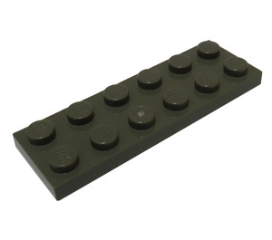 LEGO Dark Gray Plate 2 x 6 (3795)