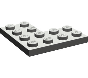 LEGO Dunkelgrau Platte 4 x 4 Ecke (2639)