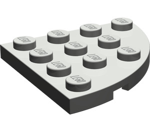LEGO Dark Gray Plate 4 x 4 Round Corner (30565)
