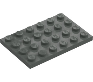 LEGO Dark Gray Plate 4 x 6 (3032)