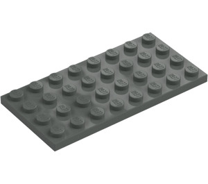 LEGO Ciemny szary Talerz 4 x 8 (3035)