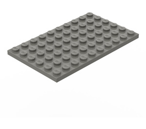 LEGO Donkergrijs Plaat 6 x 10 (3033)