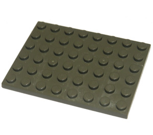 LEGO Mørkegrå Plade 6 x 8 (3036)