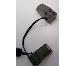 LEGO Dark Gray Power Contacts for 9 Volt Train Tracks