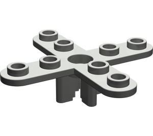 LEGO Dunkelgrau Propeller 4 Klinge 5 Diameter mit offenem Verbinder (2479)