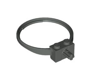 LEGO Grigio scuro Anello / Hoop con Asse (43373)