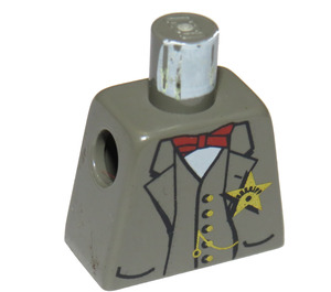 LEGO Dark Gray Sheriff Torso without Arms (973)