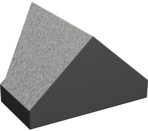 LEGO Dark Gray Slope 1 x 2 (45°) Double / Inverted with Inside Stud Holder (3049)