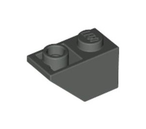 LEGO Donkergrijs Helling 1 x 2 (45°) Omgekeerd (3665)
