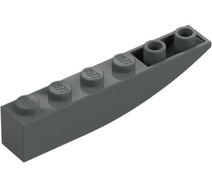 LEGO Dark Gray Slope 1 x 6 Curved Inverted (41763 / 42023)