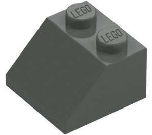 LEGO Gris oscuro Con pendiente 2 x 2 (45°) (3039 / 6227)