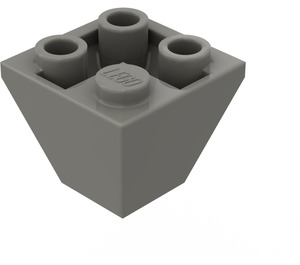 LEGO Tmavě šedá Sklon 2 x 2 (45°) Převrácený (3676)