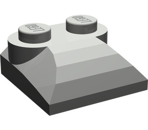LEGO Gris foncé Pente 2 x 2 Incurvé avec extrémité incurvée (47457)