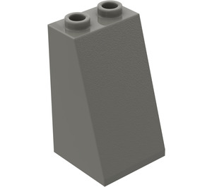 LEGO Gris foncé Pente 2 x 2 x 3 (75°) Goujons creux, surface rugueuse (3684 / 30499)