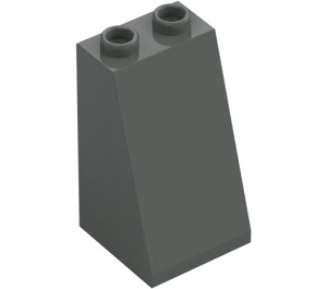 LEGO Grigio scuro Pendenza 2 x 2 x 3 (75°) Bottoncini cavi, lisci (3684 / 30499)