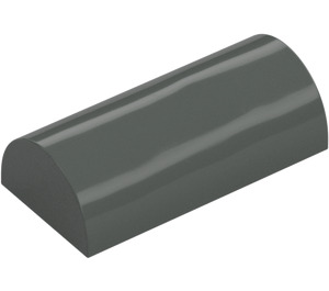 LEGO Dark Gray Slope 2 x 4 Curved without Groove (6192 / 30337)