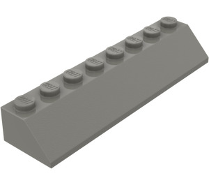 LEGO Ciemny szary Nachylenie 2 x 8 (45°) (4445)