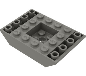 LEGO Donkergrijs Helling 4 x 6 (45°) Dubbele Omgekeerd (30183)