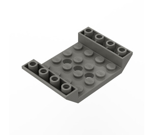 LEGO Grigio scuro Pendenza 4 x 6 (45°) Doppio Invertito con Open Centro con 3 fori (30283 / 60219)