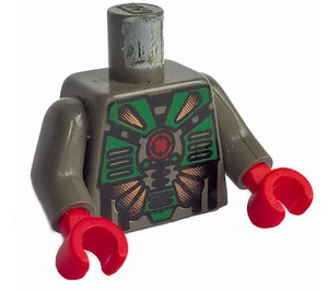 LEGO Donkergrijs Pijlstaartrog 2 Torso (973)