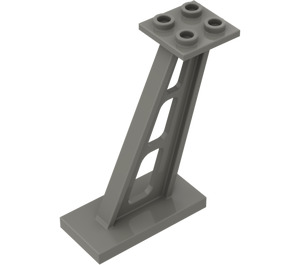 LEGO Dark Gray Support 2 x 4 x 5 Stanchion Inclined with Thick Supports (4476)