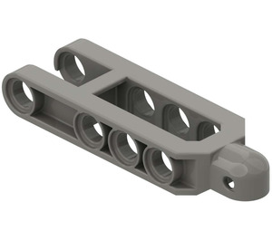 LEGO Dark Gray Suspension Arm with Rounded Ball Socket (Full Ball Socket)