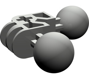 LEGO Dark Gray Technic Bionicle Leg 3 x 3 with 2 Ball Joints (47300)