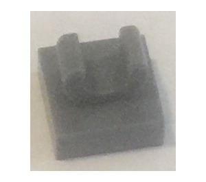 LEGO Dark Gray Tile 1 x 1 with Clip (Raised "C") (15712 / 44842)