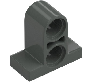 LEGO Dark Gray Tile 1 x 2 with Perpendicular Beam 2 (32530)