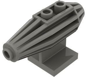 LEGO Mørk grå Tile 2 x 2 med Jetmotor (30358)