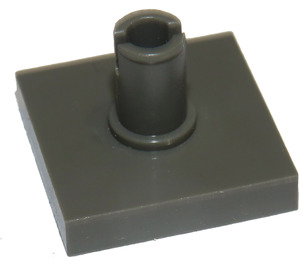 LEGO Dark Gray Tile 2 x 2 with Vertical Pin (2460 / 49153)