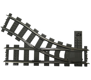 LEGO Dark Gray Train Track Switch Point Right (2859 / 75541)