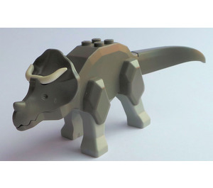 LEGO Тъмно сиво Triceratops Dinosaur with Light Gray Legs