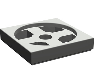 LEGO Dark Gray Turntable 2 x 2 Plate Base (3680)