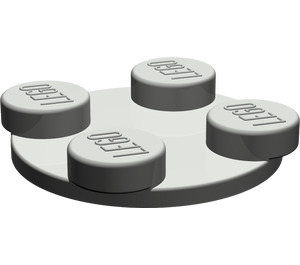 LEGO Donkergrijs Turntable 2 x 2 Plaat Top (3679)