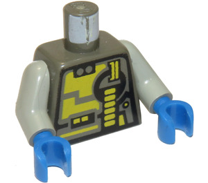 LEGO Dark Gray Unitron (Chief) Space Torso (973)