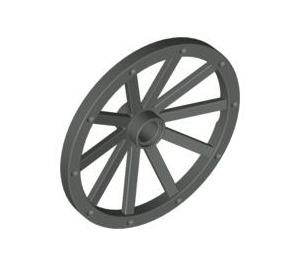 LEGO Dark Gray Wagon Wheel Ø43 x 3.2 with 10 Spokes (33211)