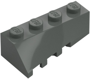 LEGO Dark Gray Wedge 2 x 4 Sloped Right (43720)