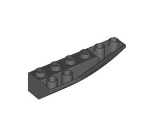LEGO Donkergrijs Wig 2 x 6 Dubbele Omgekeerd Rechtsaf (41764)