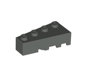 LEGO Donkergrijs Wig Steen 2 x 4 Links (41768)