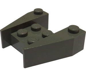 LEGO Gris foncé Coin Brique 3 x 4 avec des encoches pour tenons (50373)