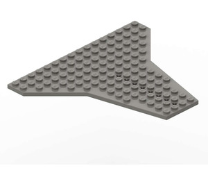 LEGO Dark Gray Wedge Plate 14 x 16 Wing (6219)
