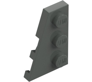 LEGO Dark Gray Wedge Plate 2 x 3 Wing Left (43723)