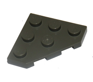 LEGO Dark Gray Wedge Plate 3 x 3 Corner (2450)