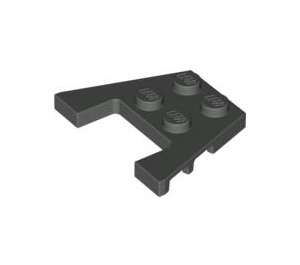 LEGO Dark Gray Wedge Plate 3 x 4 with Stud Notches (28842 / 48183)