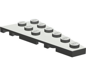 LEGO Dunkelgrau Keil Platte 3 x 6 Flügel Recht (54383)