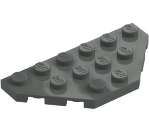 LEGO Donkergrijs Wig Plaat 3 x 6 met 45º Hoeken (2419 / 43127)