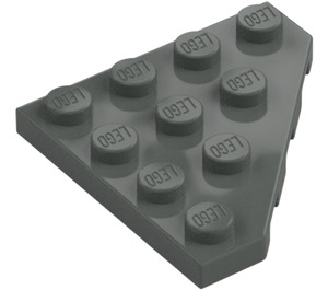 LEGO Donkergrijs Wig Plaat 4 x 4 Hoek (30503)