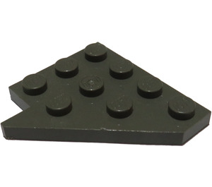LEGO Dunkelgrau Keil Platte 4 x 4 Flügel Recht (3935)