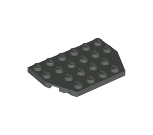 LEGO Dark Gray Wedge Plate 4 x 6 without Corners (32059 / 88165)
